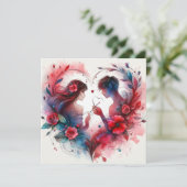 Valentinstag Liebe Cards Karte (Stehend Vorderseite)