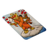 Valentinstag Liebe Cat Magnet (Rechte Seite)