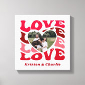 Valentinstag Liebe Couple Custom Foto Leinwanddruck (Vorderseite)