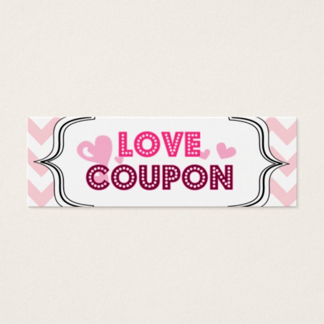 Valentinstag Liebe Coupons (Vorderseite)
