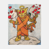 Valentinstag Liebe Cupid Fleecedecke (Vorderseite)