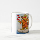 Valentinstag Liebe Cupid Kaffeetasse (VorderseiteRechts)