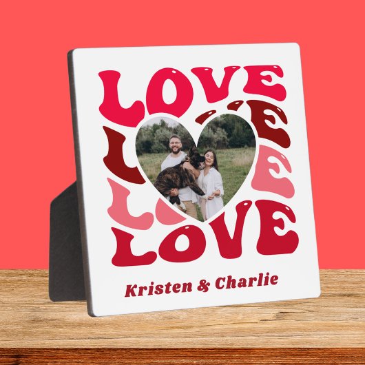 Valentinstag Liebe Custom Couple Foto Wohngestaltu Fotoplatte