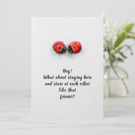 Valentinstag Liebe Dankeskarte (Stehend Vorderseite)