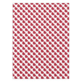 Valentinstag Liebe des roten und weißen Herzmuster Tischdecke (Vorderseite)