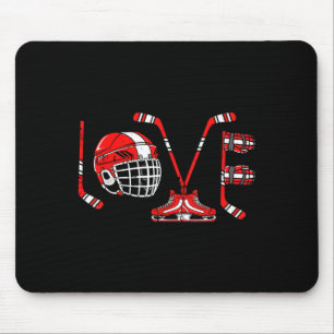 Valentinstag Liebe Eishockey Artikel Männer Jungen Mousepad