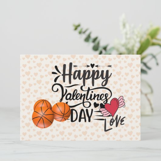 Valentinstag Liebe Feiertagskarte (Stehend Vorderseite)