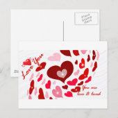 Valentinstag,Liebe_ Feiertagspostkarte (Vorne/Hinten)