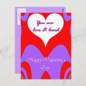 Valentinstag Liebe_ Feiertagspostkarte (Vorne/Hinten)