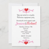 Valentinstag LIEBE Foto Verlobung Einladung 2 (Rückseite)