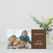 Valentinstag Liebe Fotokarte Feiertagskarte (Stehend Vorderseite)