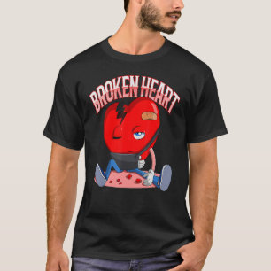 Valentinstag Liebe gebrochenes Herz gebrochen Trau T-Shirt
