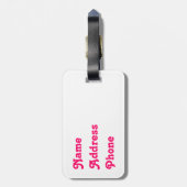 Valentinstag Liebe Gepäckstück Gepäckanhänger (Rückseite vertikal)