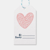 Valentinstag-Liebe Geschenkanhänger (Vorderseite)