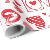 Valentinstag-Liebe Geschenkpapier (Rolleneckpunkt)