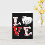 Valentinstag Liebe Golf Herz Valentinstag Frauen M Karte (Gelbe Blume)