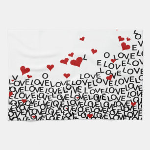Valentinstag Liebe Handtuch