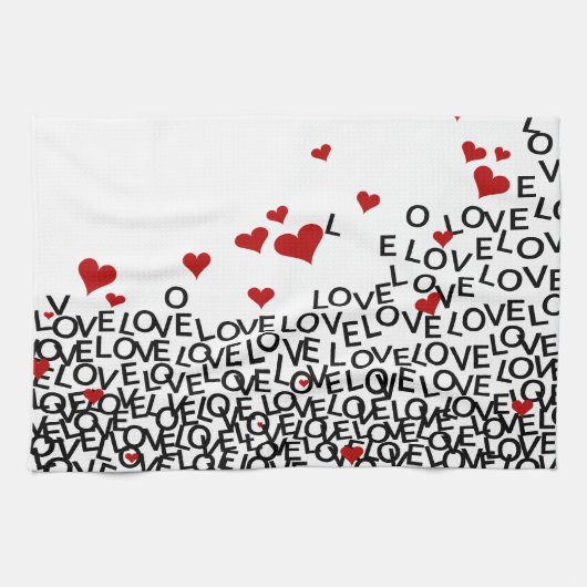 Valentinstag Liebe Handtuch (Horizontal)