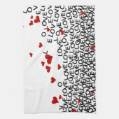 Valentinstag Liebe Handtuch (Vertikal)