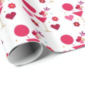 Valentinstag Liebe & Herz Geschenkpapier (Rolleneckpunkt)