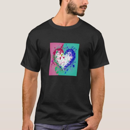 Valentinstag Liebe Herz Girlfriend Fiancée Ehefrau T-Shirt (Vorderseite)