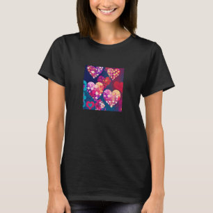 Valentinstag Liebe Herz Girlfriend Fiancée Ehefrau T-Shirt