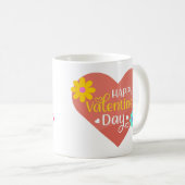 Valentinstag, Liebe, Herz Kaffeetasse (VorderseiteRechts)