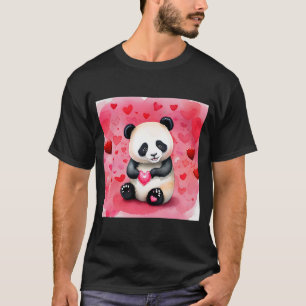 Valentinstag Liebe Herz Panda Girlfriend Fiancé T-Shirt
