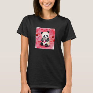 Valentinstag Liebe Herz Panda Girlfriend Fiancé T-Shirt