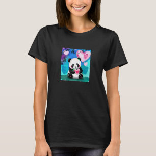Valentinstag Liebe Herz Panda Girlfriend Fiancé T-Shirt