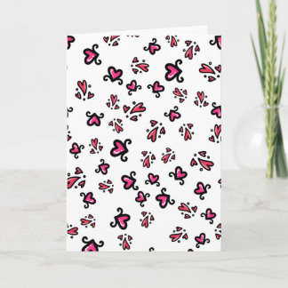 Valentinstag Liebe & Herzen skizzenhafte Kritzelei Feiertagskarte