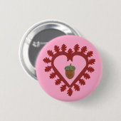 Valentinstag Liebe Herzenslust Button (Vorne & Hinten)