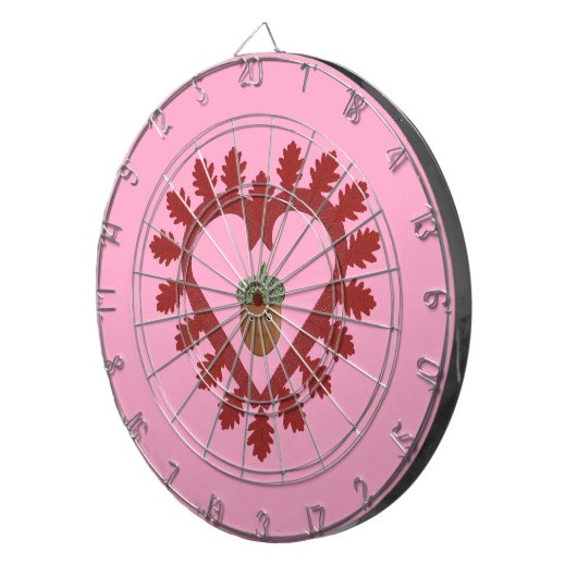 Valentinstag Liebe Herzenslust Dartscheibe (Vorderseite rechts)