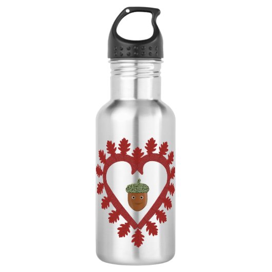 Valentinstag Liebe Herzenslust Edelstahlflasche (Vorderseite)