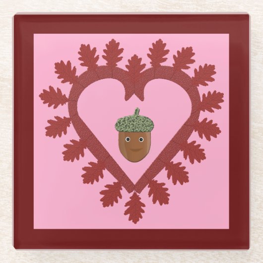 Valentinstag Liebe Herzenslust Glasuntersetzer (Vorderseite)