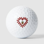 Valentinstag Liebe Herzenslust Golfball (Vorderseite)