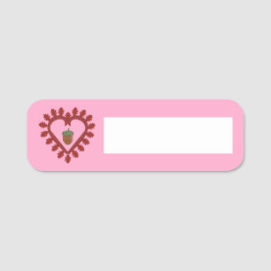 Valentinstag Liebe Herzenslust Namensschild