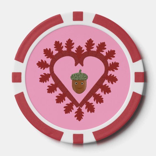 Valentinstag Liebe Herzenslust Pokerchips (Vorderseite)