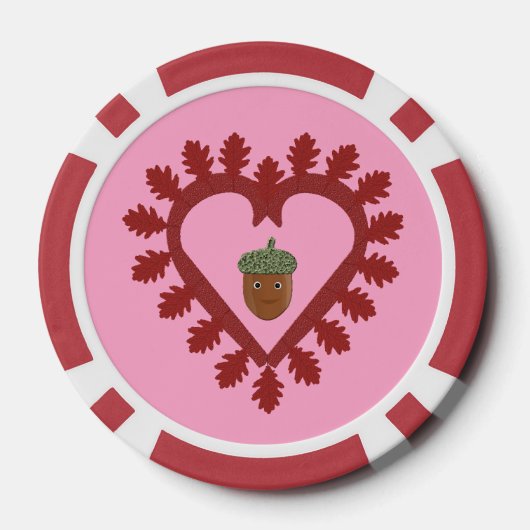 Valentinstag Liebe Herzenslust Pokerchips (Rückseite)