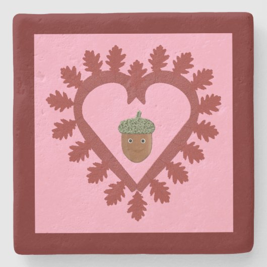 Valentinstag Liebe Herzenslust Steinuntersetzer (Vorderseite)
