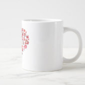 Valentinstag Liebe Herzform Kaffeedesign Jumbo-Tasse (Rechts)