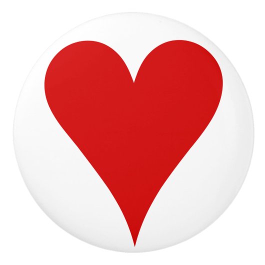 Valentinstag Liebe Herzform Keramikknauf (Vorderseite)