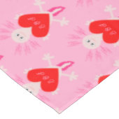 Valentinstag Liebe Herzfrequenz-Benutzerdefinierte Tischdecke (Schrägansicht)