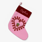 Valentinstag Liebe Herzogin Individuelle Name Kleiner Weihnachtsstrumpf (Vorderansicht (hängend))