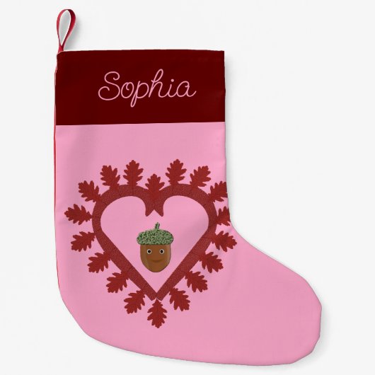 Valentinstag Liebe Herzogin Individuelle Name Kleiner Weihnachtsstrumpf (Vorderseite)
