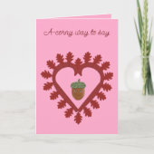 Valentinstag Liebe Herzrasen Karte (Vorderseite)