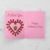 Valentinstag Liebe Herzrasen Karte (Innenseite)