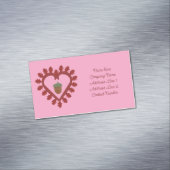 Valentinstag Liebe Herzrasen Magnetische Visitenkarte (Beispiel)