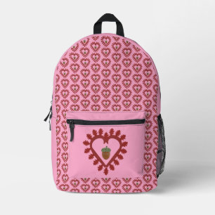 Valentinstag Liebe Herzstück Acorn Gemustert Bedruckter Rucksack