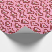 Valentinstag Liebe Herzstück Acorn Gemustert Geschenkpapier (Ecke)
